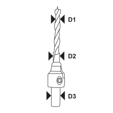 Baldinis grąžtas Dedra WDK4564,  4,5 mm 1