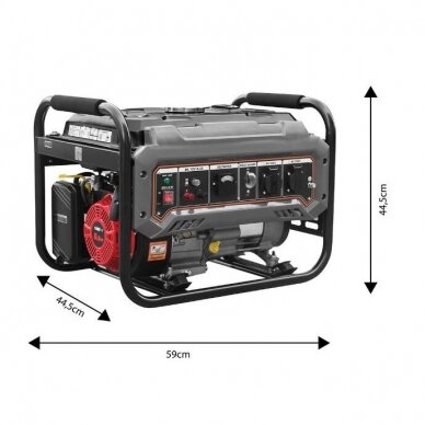 Benzininis generatorius Graphite 58G904, 2-2.2 kW 1