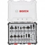 Frezų rinkinys Bosch, 6 mm, 15 vnt., 2607017471