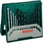 Universalių grąžtų komplektas metalui Bosch Mini X-Line, 3-8 mm, 15 vnt., 2607019675