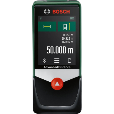 Lazerinis atstumų matuoklis Bosch Advanced Distance 50C, 0603672202 1