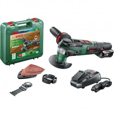 Daugiafunkcinis įrankis Bosch AdvancedMulti 18, 18 V, 1x2,5 Ah akum., 0603104001