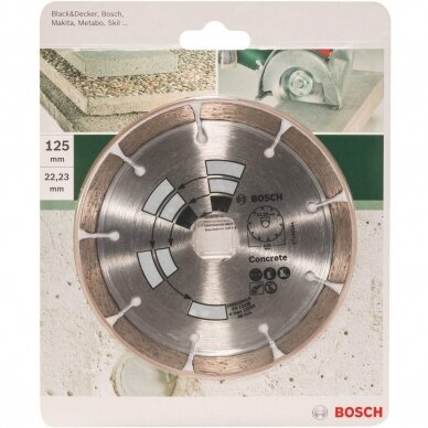 BOSCH Deimantinis pjovimo diskas 115mm CONCRETE