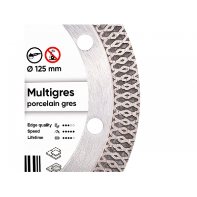 DISTAR MULTIGRES deimantinis diskas plytelėms, 125mm (11115494010) 2