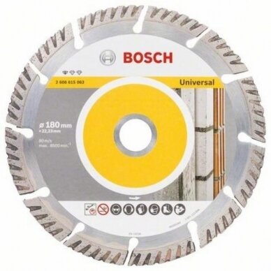 Deimantinis pjovimo diskas Bosch Universal 180 mm, 2608615063