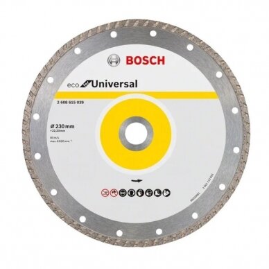 Deimantinis pjovimo diskas Bosch, 230x22,23 mm, 2608615039