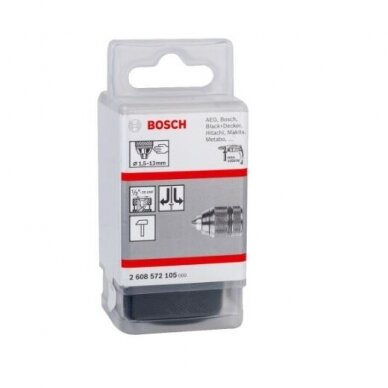 Greitos fiksacijos griebtuvas Bosch, 1.5-13 mm 1