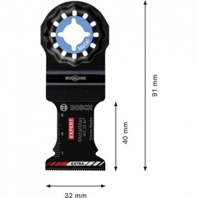 Daugiafunkcio įrankio geležtė Bosch Starlock AIZ32AIT 1 vnt. 2608900014 2