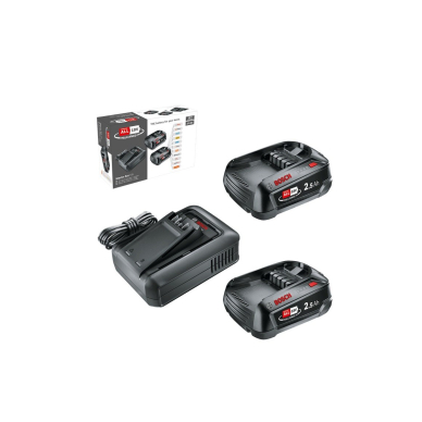 Priedų rinkinys Bosch Starter Set, 18 V, 2x2,5 Ah akum., 1600A031T5