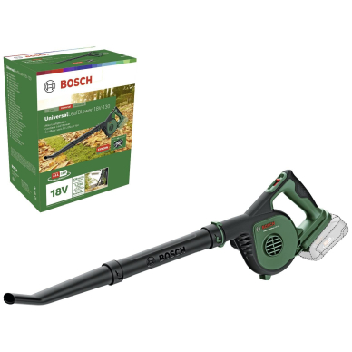 Akumuliatorinis lapų pūstuvas Bosch Universal Leaf Blower 18V 130, 18 V, 06008A0601 (be akum. ir krov.) 1