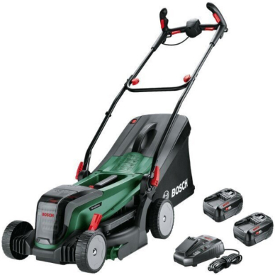 Akumuliatorinė vejapjovė Bosch Universal Rotak 2x18V-37, 18 V, 37 cm, 06008B9E00