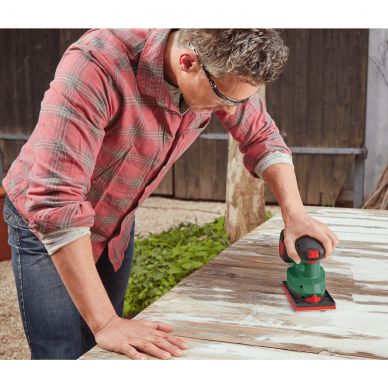 Akumuliatorinis šlifuoklis Bosch UniversalSander 18V-10, 18 V, (be akum. ir krov.) 1