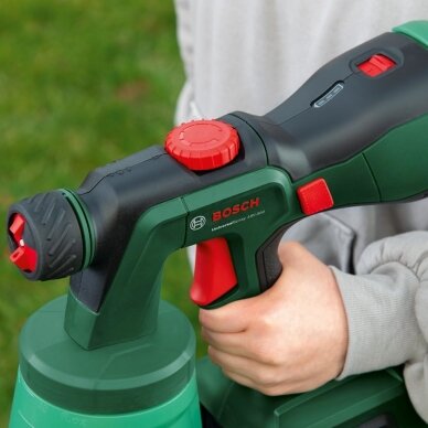 Akumuliatorinis dažų purkštuvas Bosch Universal Spray18V-300, 0603208100 (be akum. ir krov.) 1