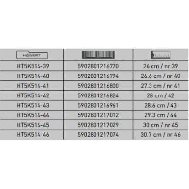 Darbiniai batai SB 43 dydis, HOGERT HT5K514-43 1