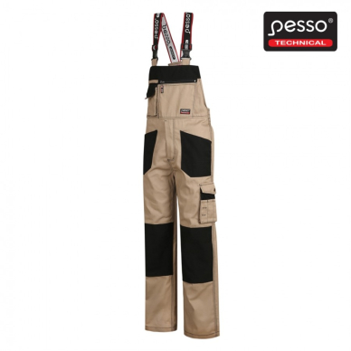 Darbo puskombinezonis Pesso Twill, smėlio 50/188