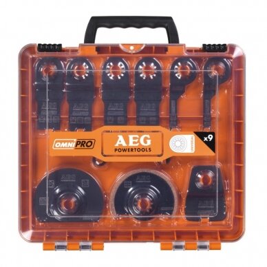 Daugiafunkcinio įrankio priedų rinkinys AEG SET MT 9+2 Set, 11vnt