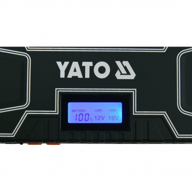 Daugiafunkcinis pakrovėjas / paleidėjas (power bank) Yato, 12000 mAh, LCD 3