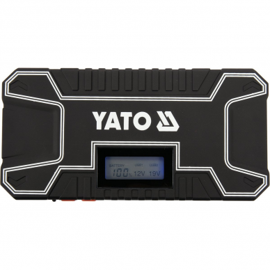 Daugiafunkcinis pakrovėjas / paleidėjas (power bank) Yato, 12000 mAh, LCD 4