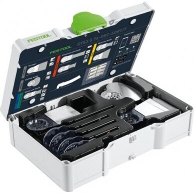 Daugiafunkcių pjūklo diskų rinkinys Festool SYS3 S 76-OSC-SORT/7 (578116) 1