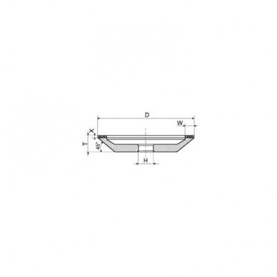 Deimantinis galandimo diskas PDT 12A2-45 150-20-3-40/32 1