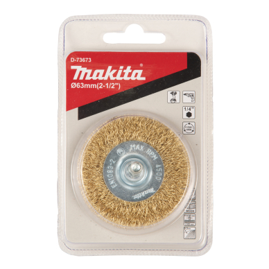 Disko formos šveitimo šepetys Makita D-73673,  63mm, 1/4" 2