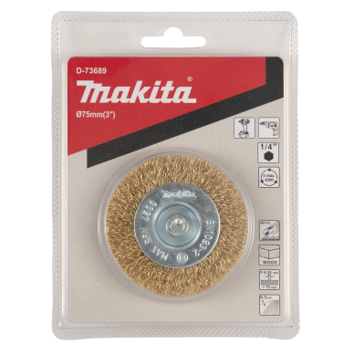 Disko formos šveitimo šepetys Makita D-73689, 75mm, 1/4" 2