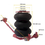 Domkratas pneumatinis 3,5T / 3 oro pagalvės