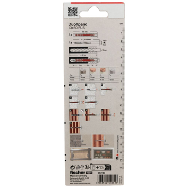 DuoXpand kaištis su varžtu 10x80 FUS, 4 vnt. 5