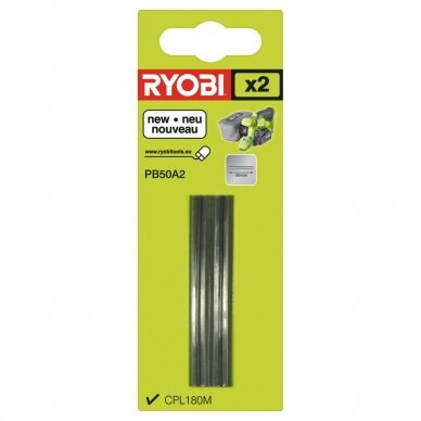 Dvi 50 mm obliaus geležtės Ryobi PB50A2