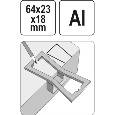 Dvigubas šablonas | 1: 5 IR 1: 8 dydžių sujungimams daryti (YT-44080) 1