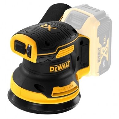 Ekscentrinis šlifuoklis DeWALT DCW210N-XJ, 18V, 125mm