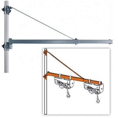 Kėlimo strėlė Pansam A045111, 300 kg / 1100 mm 1