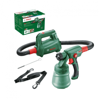 Akumuliatorinis dažų purkštuvas Bosch EasySpray 18V-100, 18 V, (be akum. ir krov.)