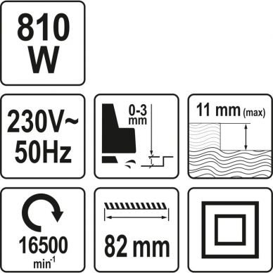 Elektrinis oblius Yato YT-82141, 810 W 3