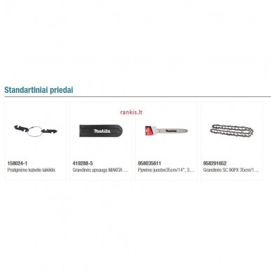 Elektrinis pjūklas Makita UC3541A, 35cm (14") 1