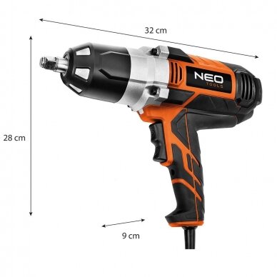 Elektrinis smūginis veržliaraktis Neo Tools 04-720, 950Nm 4