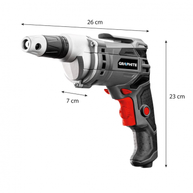 Elektrinis gręžtuvas / suktuvas GRAPHITE 58G794, 520 W 1