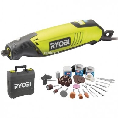 Tiesinis šlifuoklis - graveris Ryobi EHT150V, 150 W, 115 priedų