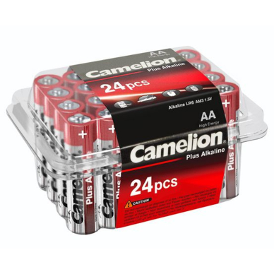 Elementai alkaline, AA, LR06 B24, 1.5V, CAMELION 24 vnt.