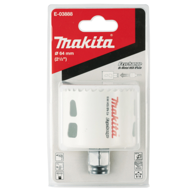 Bi-Metal gręžimo karūna Makita E-03888, EZYCHANGE, 64mm 2