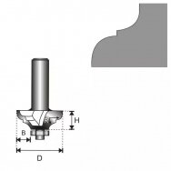 Freza medžiui Dedra 07F182B, 8 D 35,2 H 15,9 R 5,55 B 11,1mm