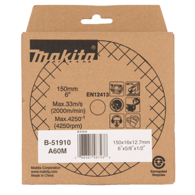 Galandimo diskas Makita B-51910, 150x16x12,7mm A60M 2