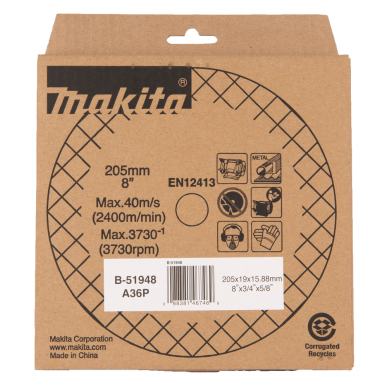 Galandimo diskas Makita B-51948, 205x19x15,88mm A36P 2