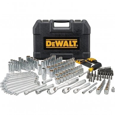 Galvučių, raktų ir antgalių rinkinys DeWalt DWMT81534-1, 205vnt, 1/2", 1/4", 3/8"