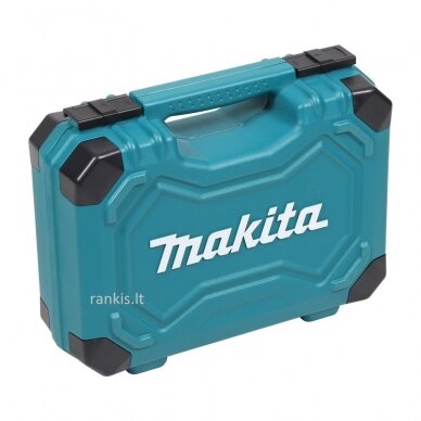 Galvučių, raktų ir antgalių rinkinys Makita E-10899, 76vnt, 3/8" + 1/4" 1