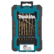 Grąžtų komplektas Makita D-67561, 19 vnt. (1-10mm) HSS-Co 5%