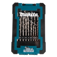 Grąžtų komplektas Makita D-67549, 19 vnt. (1-10mm) metalui HSS-G