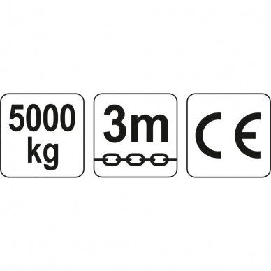 Grandininė gervė Yato 3M, 5t (YT-58955) 2