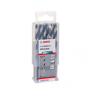 Grąžtas metalui Bosch PointTeQ, 6,5x63x101 mm, 10 vnt., 2608577233 1