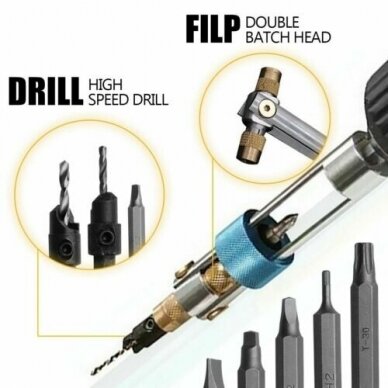 Gražtų ir antgalių rinkinys Essen tools ZN20, 20 vnt 1